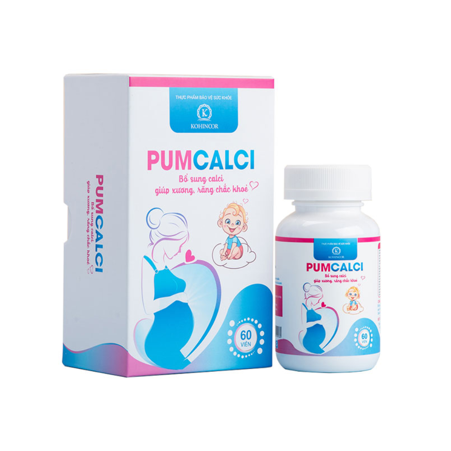 (Hàng nhập khẩu) Viên uống bổ sung canxi Pumcalci