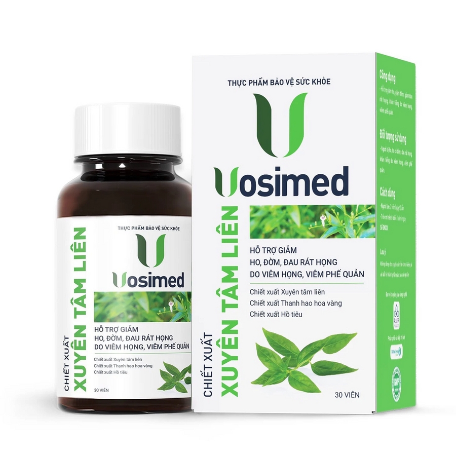 (Hàng nhập khẩu) Viên uống Vosimed hỗ trợ giảm ho