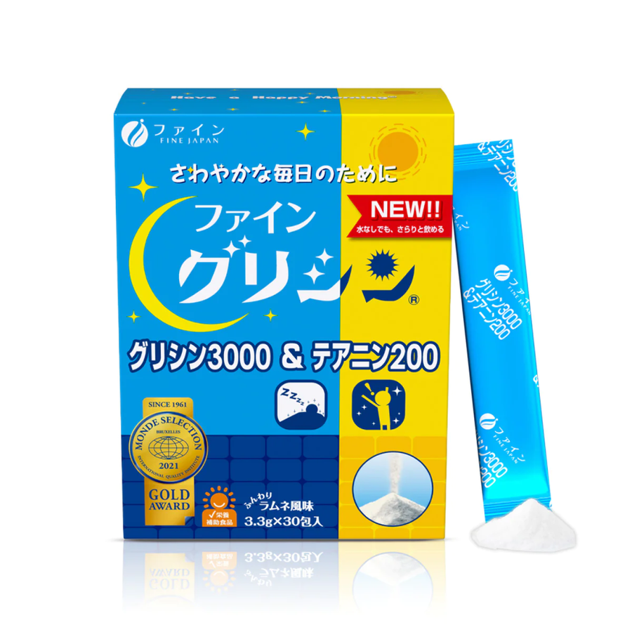 Bột uống hỗ trợ giấc ngủ Fine Japan Glycine & Theanine