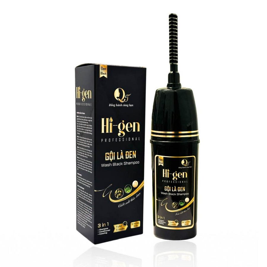 Dầu Gội Phủ Bạc Hi-gen Gội Là Đen Hương Nước Hoa Chai 250ml