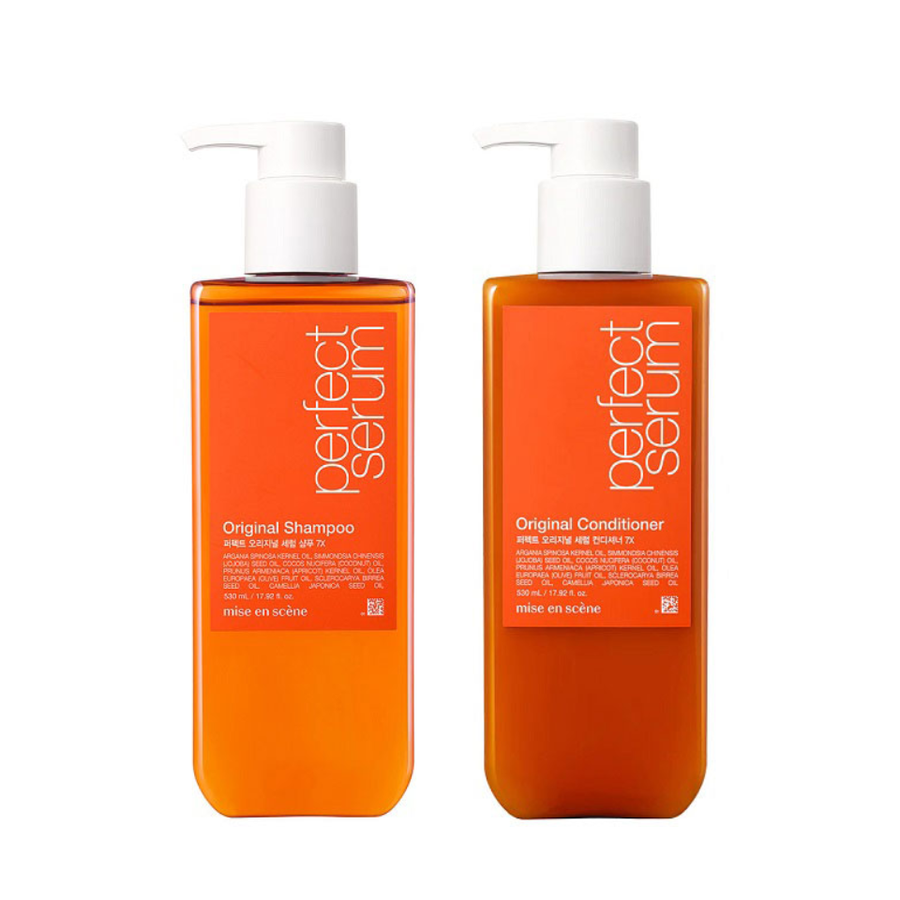 (Hàng nhập khẩu) Cặp gội xả phục hồi tóc Mise En Scene Perfect Serum Original