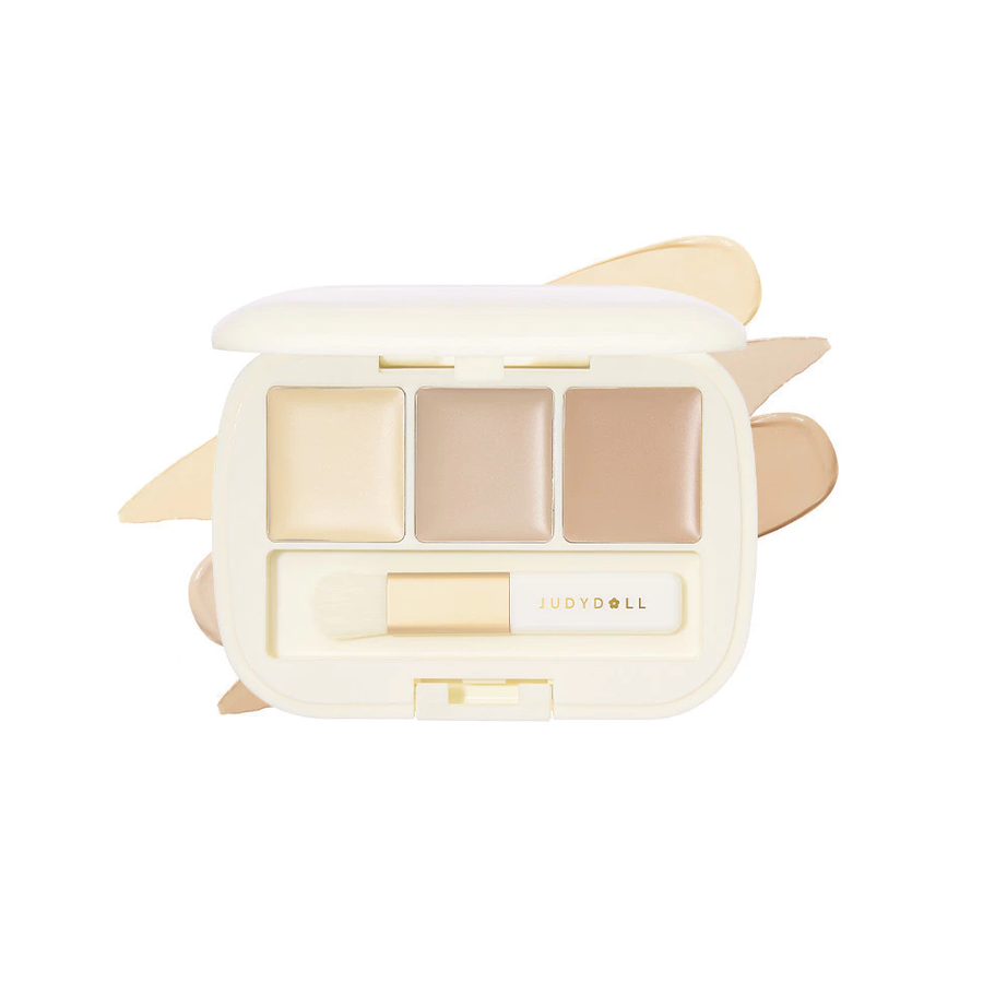 (Hàng nhập khẩu) Kem che khuyết điểm 3 ô Judydoll Concealer Palette