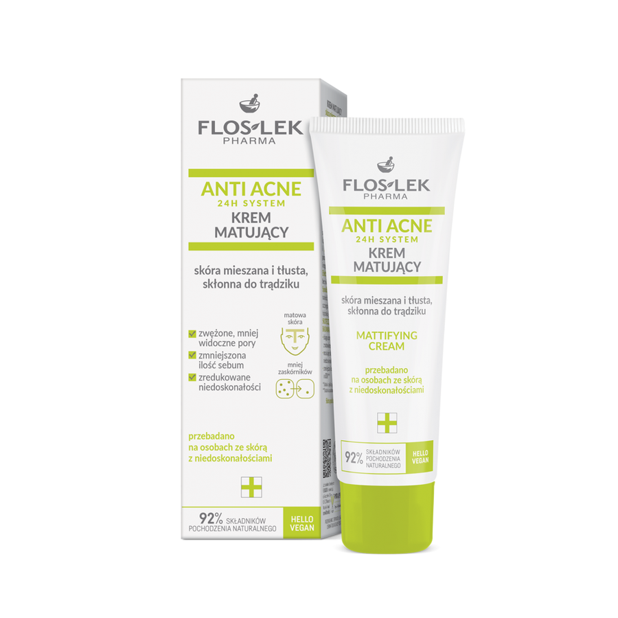 (Hàng nhập khẩu) Kem dưỡng Floslek Anti Acne Mattifying Cream dành cho da dầu mụn