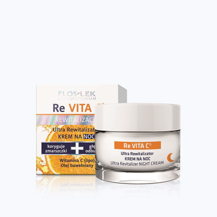 (Hàng nhập khẩu) Kem dưỡng sáng da ban đêm Floslek Re Vita C Ultra Revitalizer Night Cream