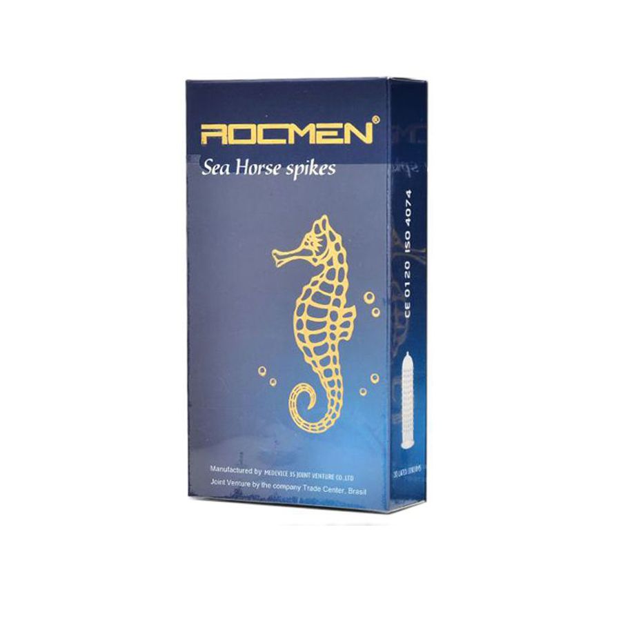 Bao Cao Su Rocmen Sea Horse Spike Gân Gai – Kéo Dài Thời Gian