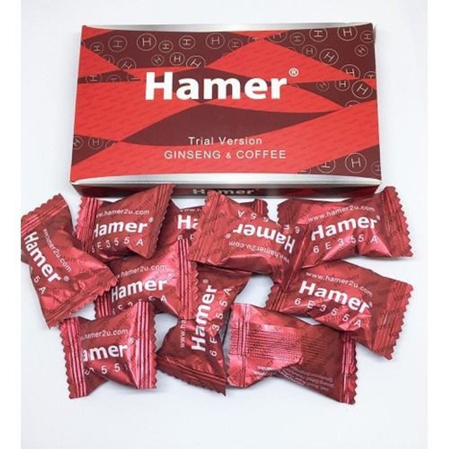 Viên kẹo tem cuongduong nam cực mạnh Kẹo sâm Hamer hộp 36 viên chính hãng