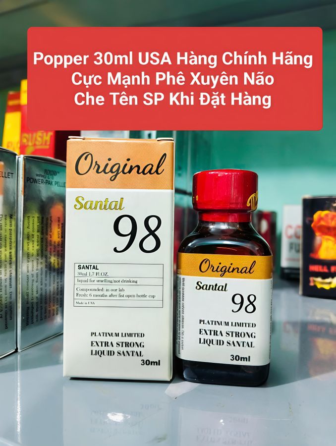 Poppers 30ml Hàng USA Chính Hãng, Phê Tận Mây Xanh 