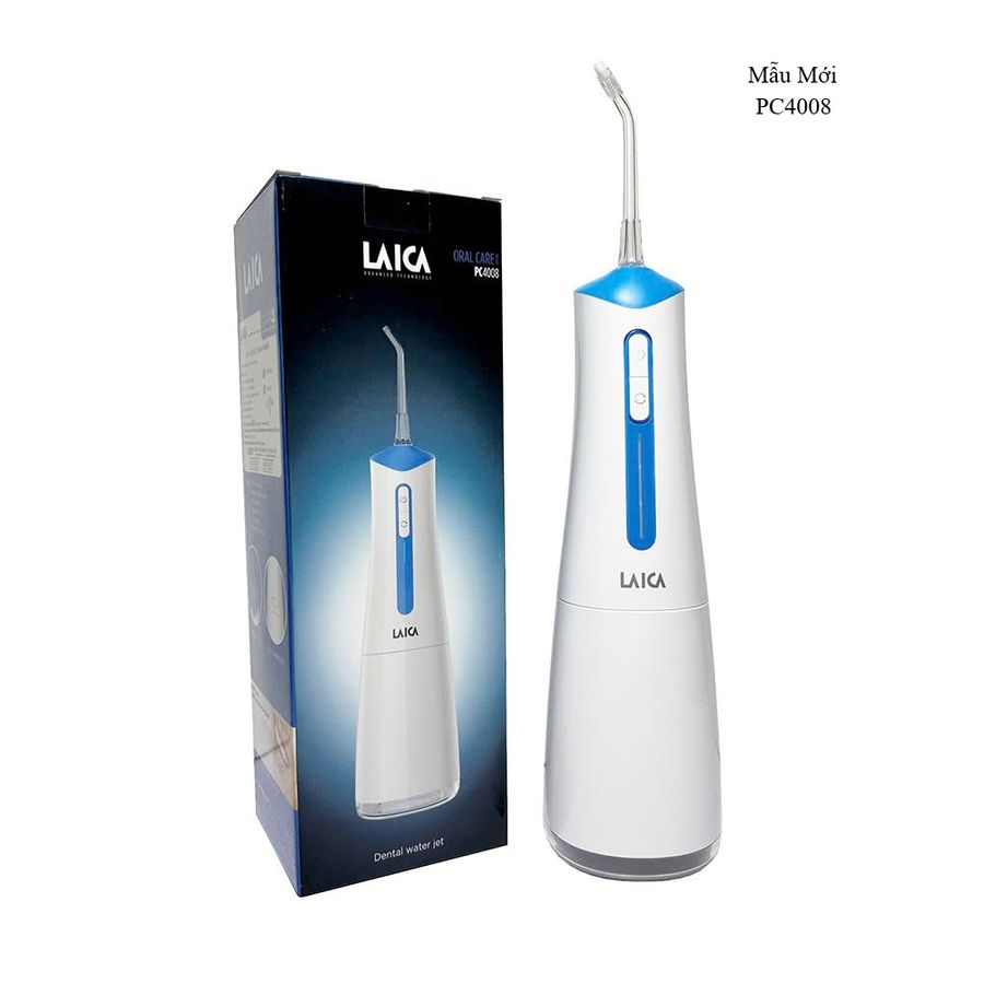 Máy Tăm Nước Sạc Pin Laica PC4003 - Thiết Bị Vệ Sinh Răng Miệng 3 Chế Độ, Massage Nướu, Sản Phẩm Chính Hãng Từ Ý 719198