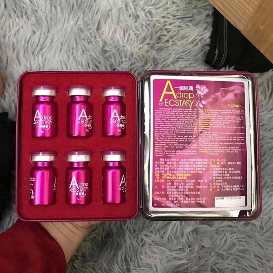 Nước Tăng Ham Muốn Không Màu Không Mùi Cao Cấp Adrop Of Ecstasy Dung tích 1 Hộp 6 Chai 7ml Chính Hãng