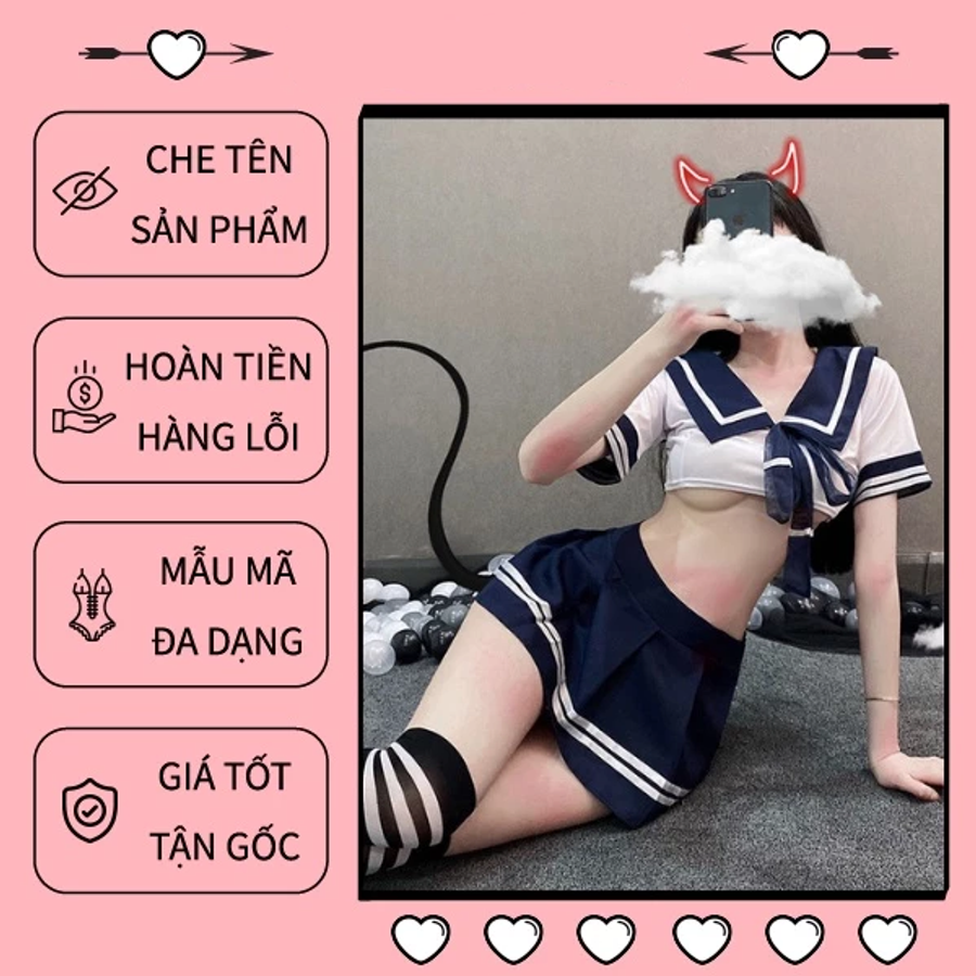 Đồ Ngủ Sexy Cosplay Học Sinh Nhật Bản Đáng Yêu Đồng Phục Nữ Sinh Amine Gợi Cảm Dễ Thương