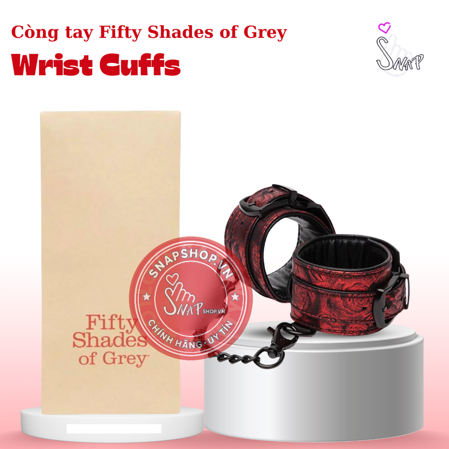 (Snapshop) Còng tay Fifty Shades of Grey Wrist Cuffs Chính Hãng