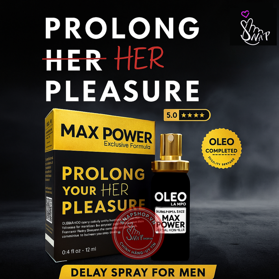 (Snapshop) Chai Xịt Kéo Dài Thời Gian Oleo Lampo Max Power 13% Chính Hãng