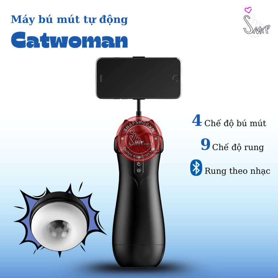 (Snapshop) Âm Đạo Giả Catwoman 9 Chế Độ Có Tiếng Rên Chính Hãng