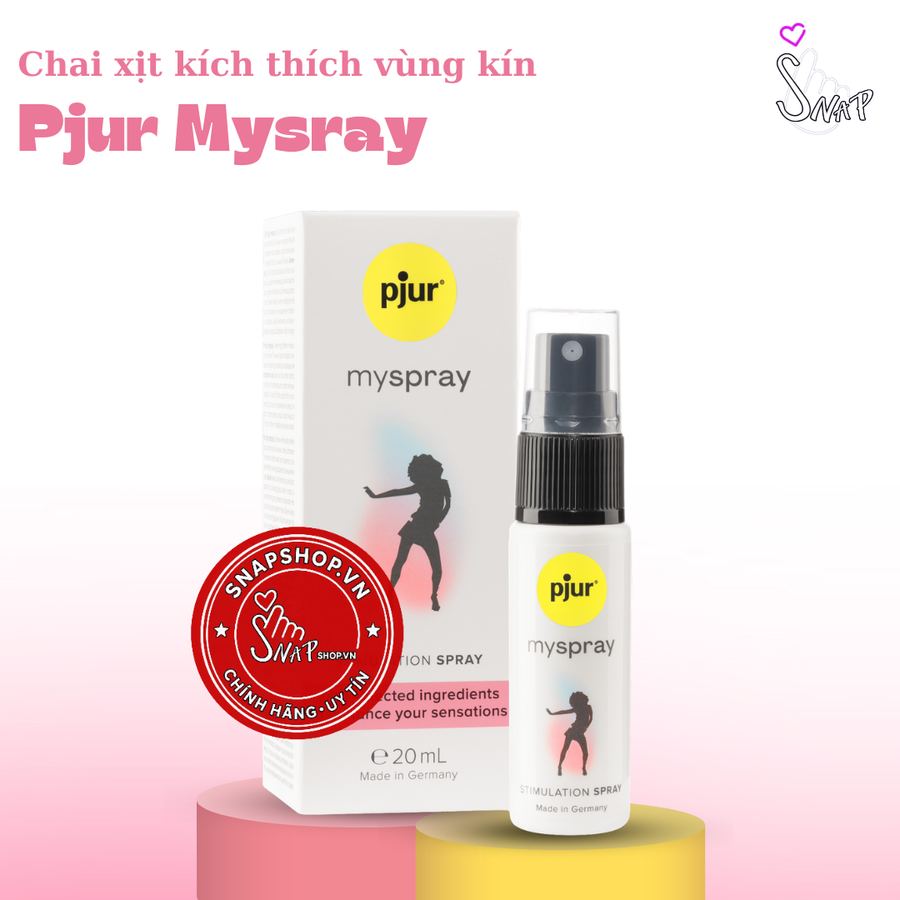 (Snapshop) Chai Xịt Kích Thích Vùng Kín Pjur Myspray Chính Hãng