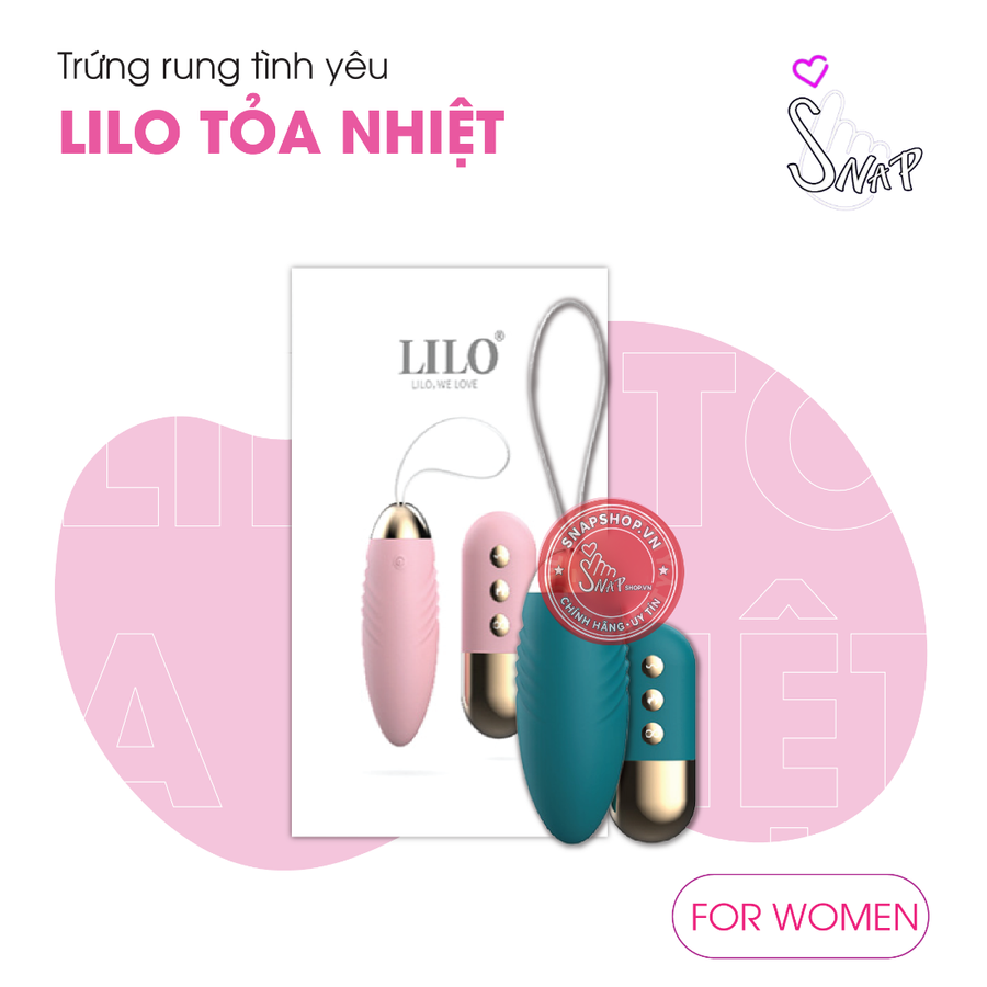 (Snapshop) Trứng Rung Lilo Tỏa Nhiệt 10 Chế Độ Rung Chính Hãng