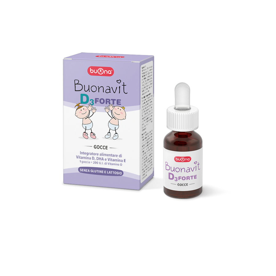 (Hàng nhập khẩu) Siro Buonavit D3 Forte hỗ trợ bổ sung vitamin D3, DHA và các acid béo cho trẻ chai 12ml
