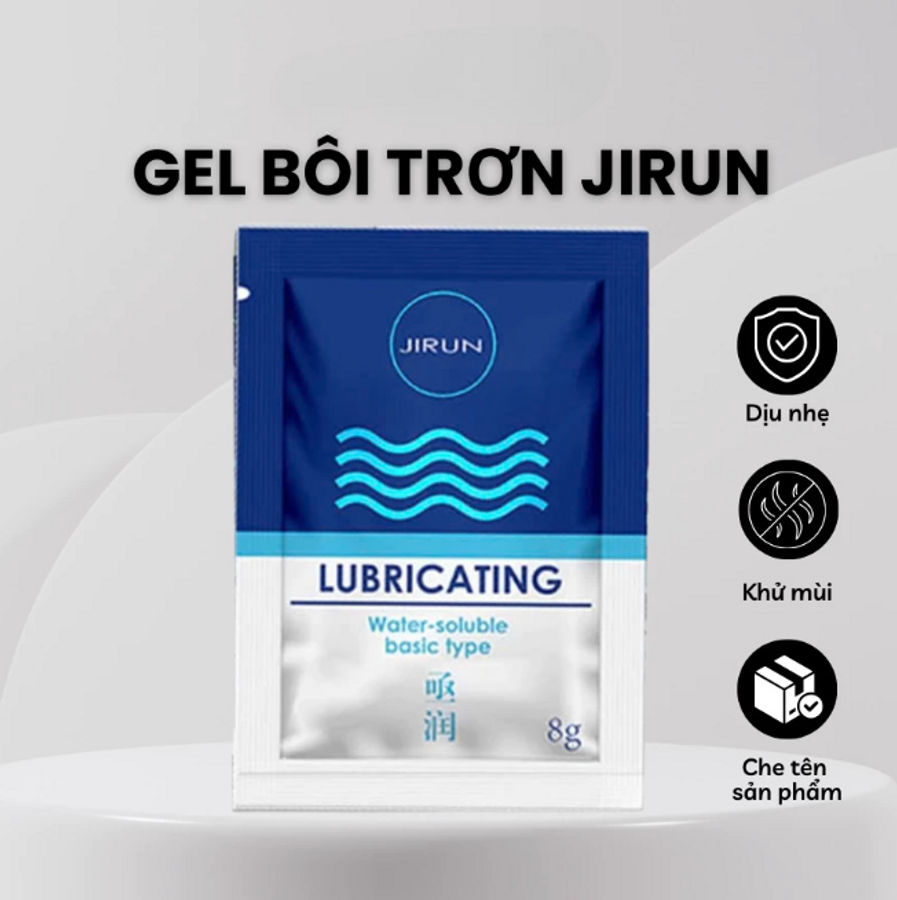 Gel boi trơn gốc nuớc JIRUN gói nhỏ 8g
