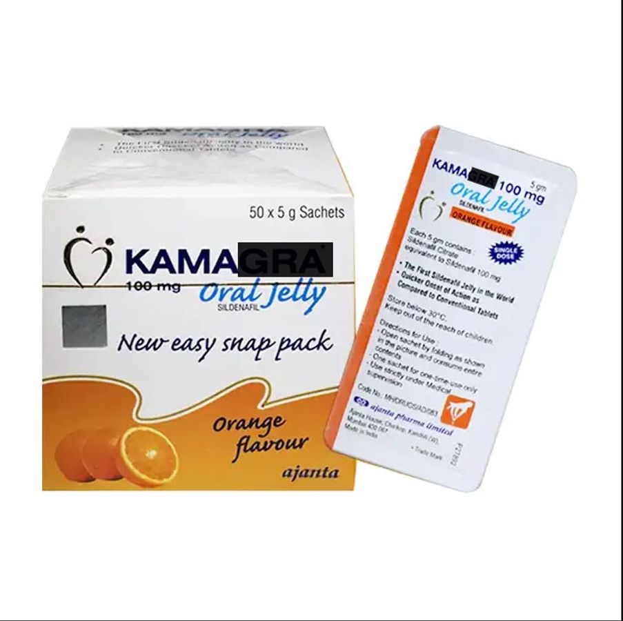 Thạch cuong dương Kama Oral Jelly 100mg Ajanta - Hộp 50 gói 670847