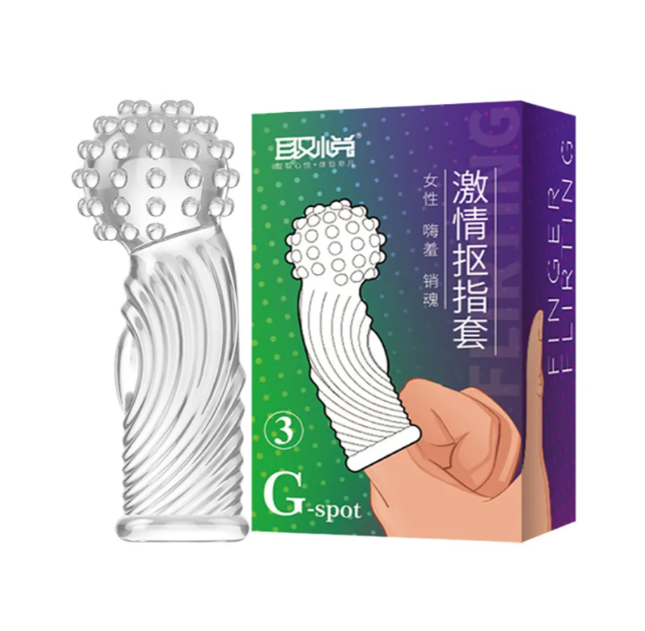 Bao Cao Su Ngón Tay Gai Đầu To TPE G-Spot - Hộp 1 Cái