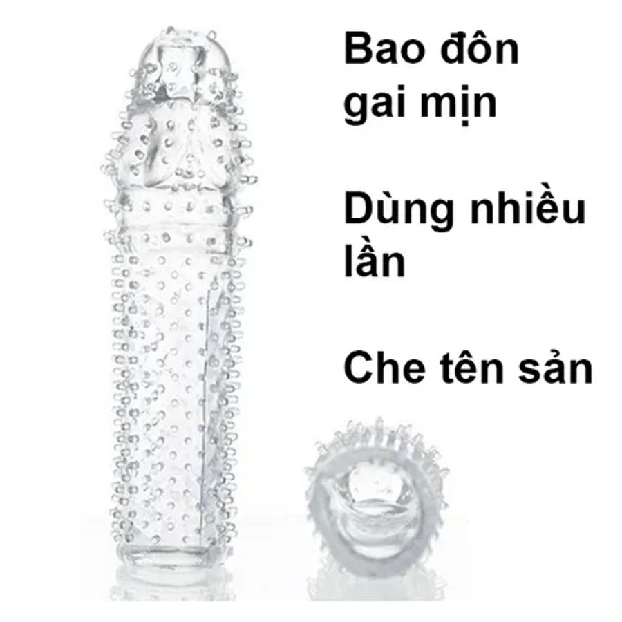 Bộ bao cao su đôn dên khúc giữa gai vỉ 6 cái Meos