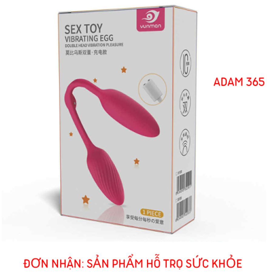 TRỨNG RUNG 02 ĐẦU YUNMAN SIÊU ĐÁNG YÊU NỮ 18+