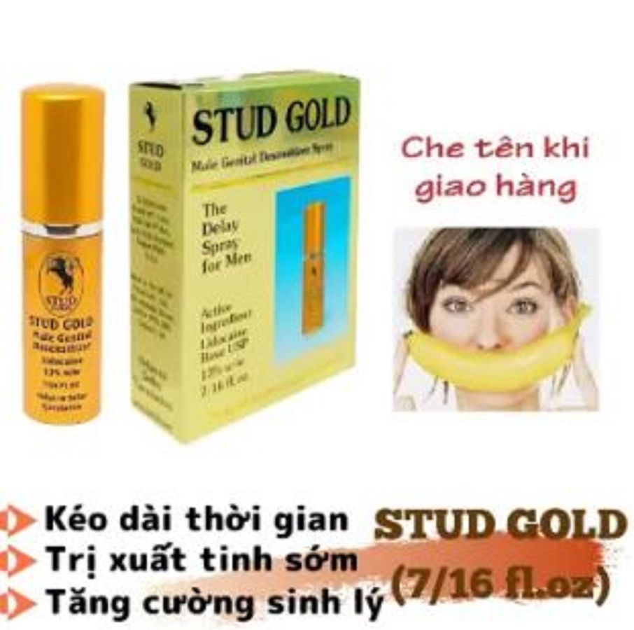 Chai xịt kéo dài thời gian cho nam Stud Gold Hàng Chính Hãng Anh Quốc