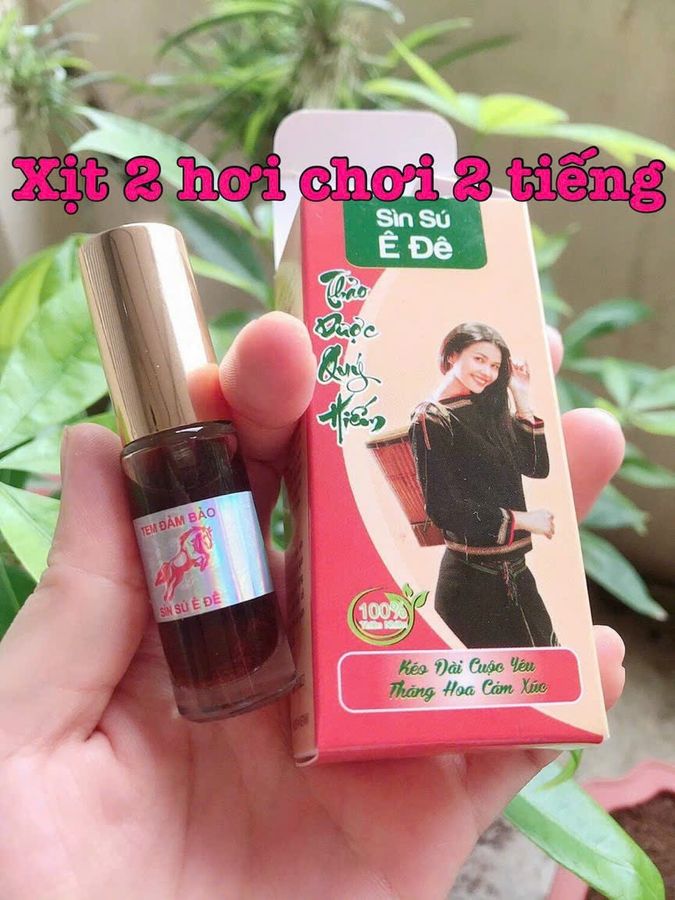 (Hàng công ty) Chai xịt lâu ra, sìn sú ê đê , gây tê , vẫn giữ cảm giác, che tên