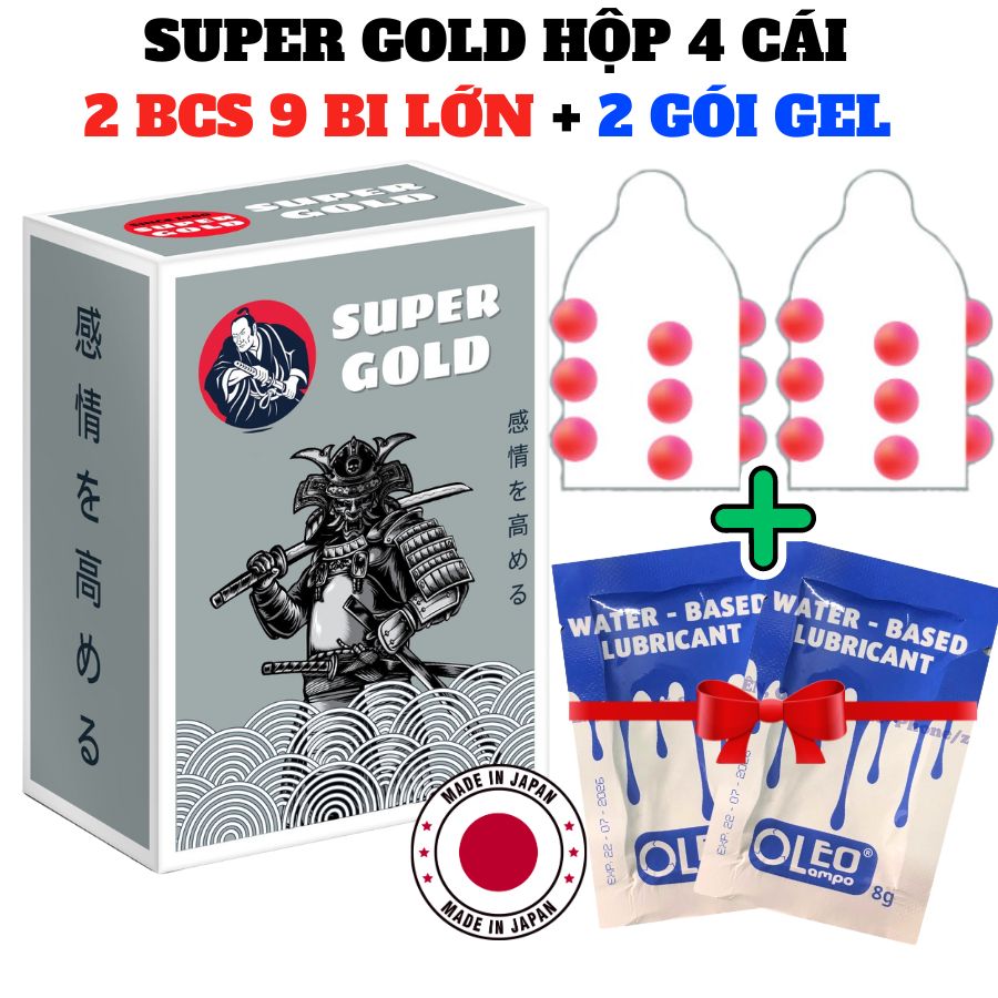 Bao Cao Su 9 Bi Super Gold Hộp 2 Cái 324193 666990