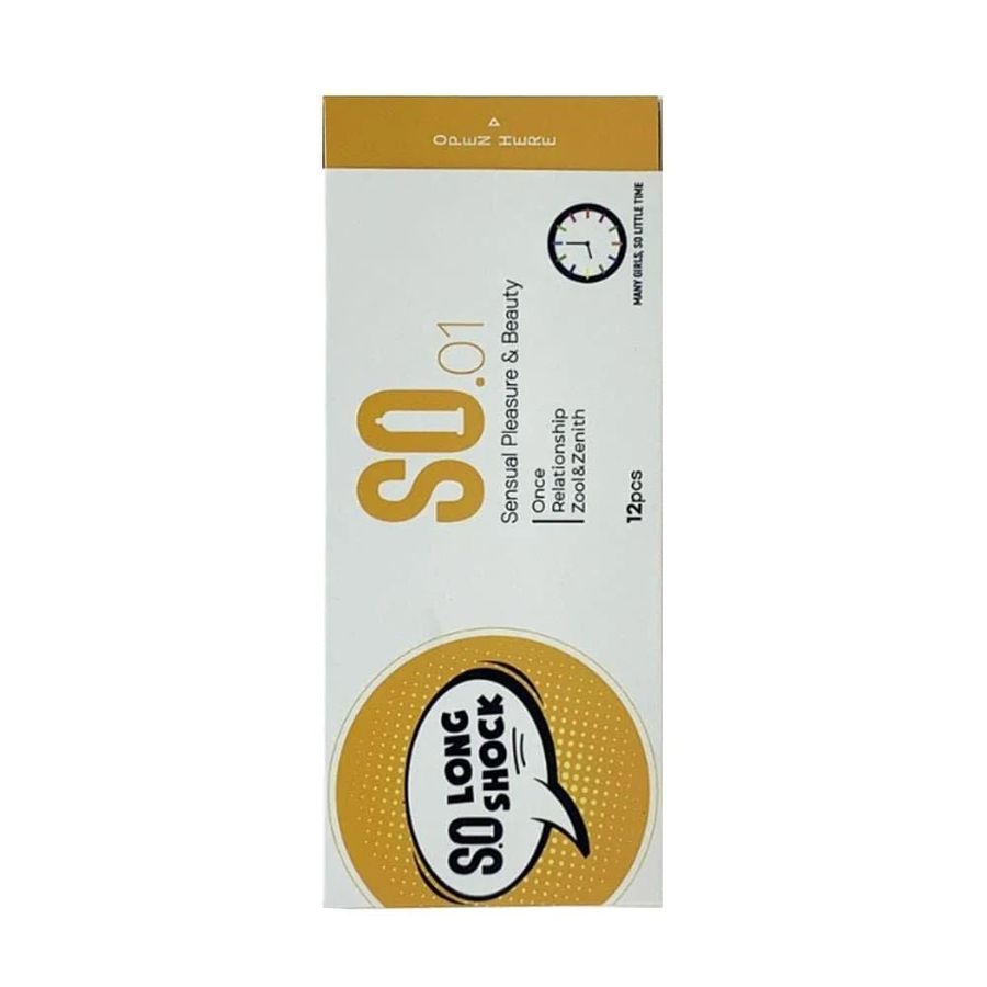 Bao cao su SO Long Shock - Mòng, kéo dài thời gian - Hộp 12 cái 326777