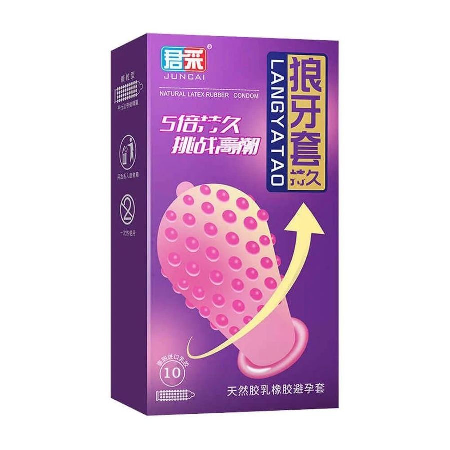 Bao cao su Juncai Langyatao - Hạt nổi - Hộp 10 cái 326845