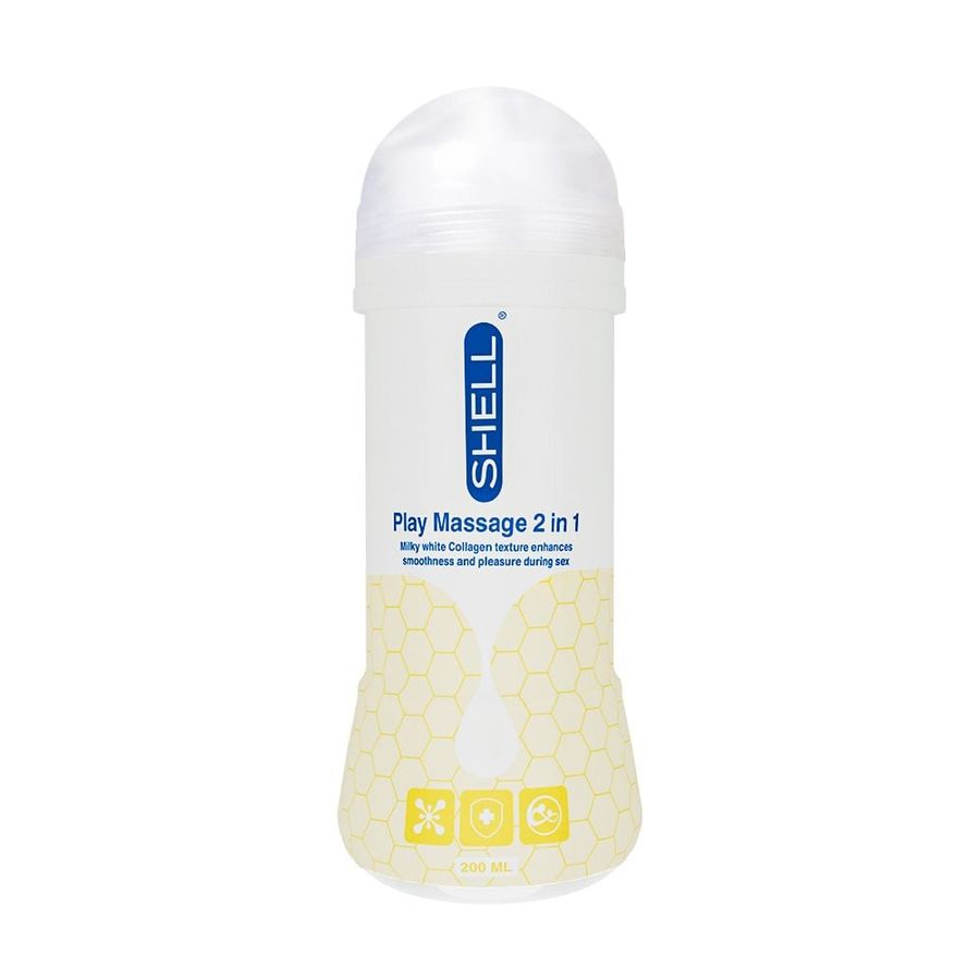 Bôi trơn Shell Play Massage 2 in 1 Collagen - Chai 200ml 327288
