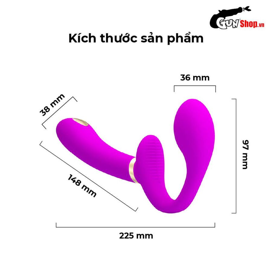 Dương vật giả 2 đầu chính hãng Pretty Love Thunderbird
