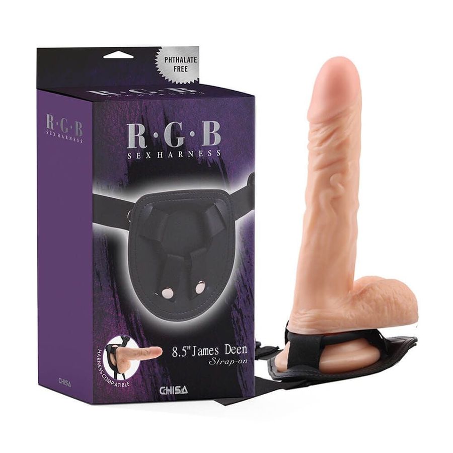 Dương vật giả có dây đeo Chisa James Deen 8.5 Inch 329547