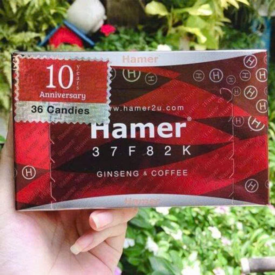 Kẹo Sâm Hamer 37F82K Malaysia 1 Hộp 36 Viên
