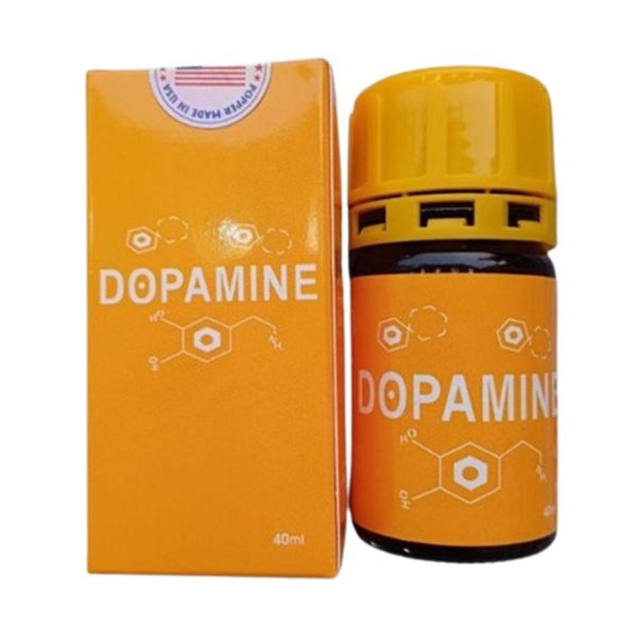 Chai Hít Tăng Khoái Cảm Popper Dopa  mine Vàng 40ml Chính Hãng