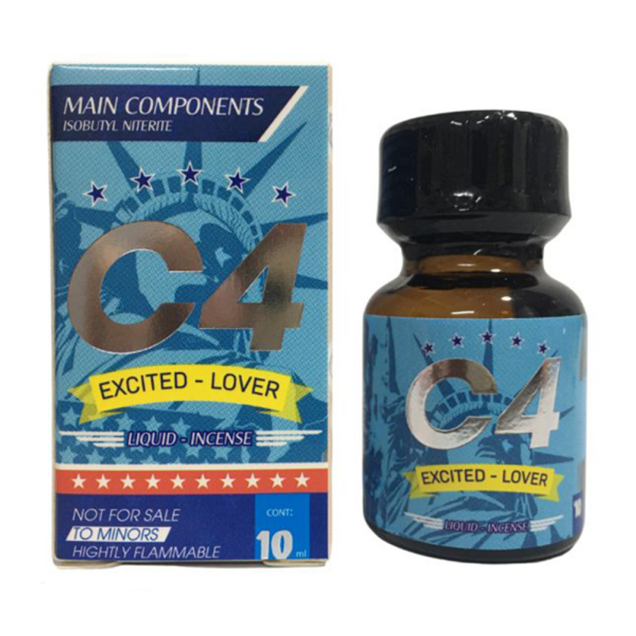 Chai Hít Tăng Khoái Cảm Popper C4 Xanh 10ml Mẫu Mới Chính Hãng