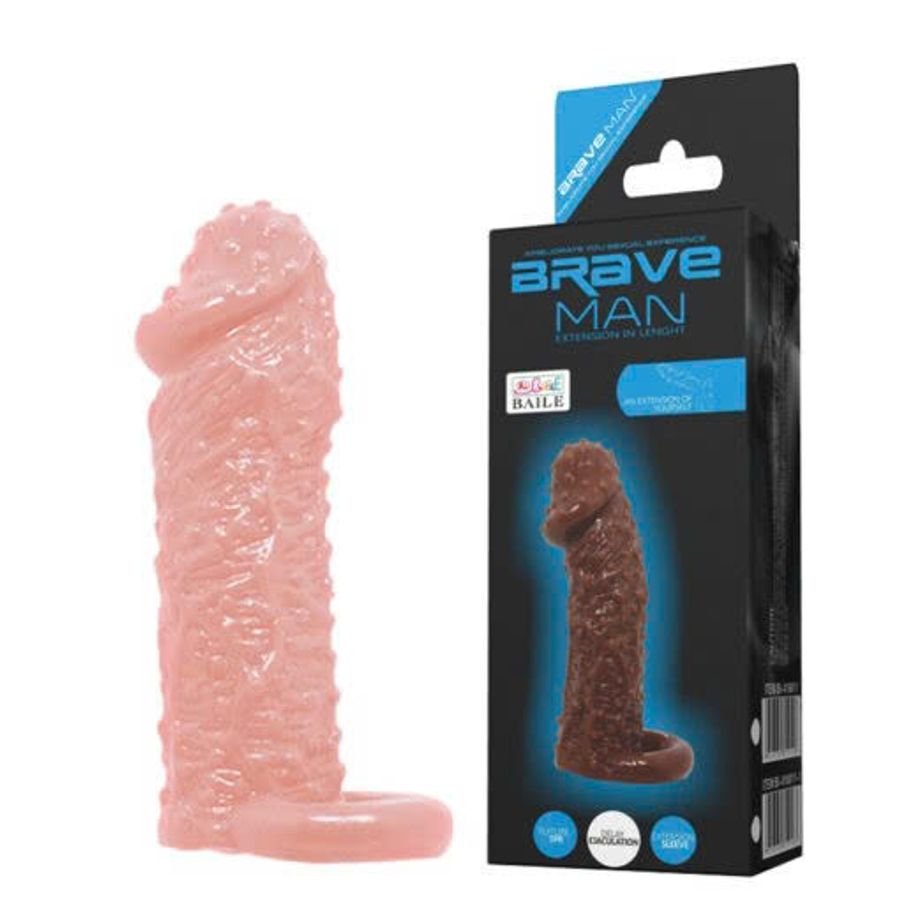 Bao Cao Su Đôn Dên Tăng Kích Thước Dương Vật Brave Man 330404