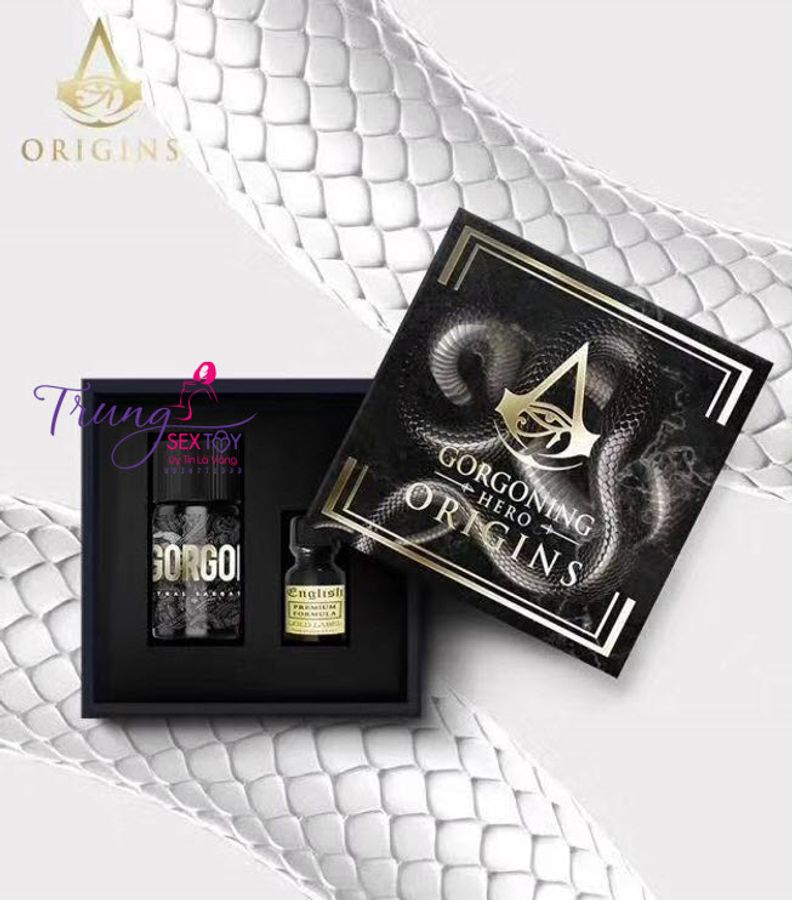 Chai Hít Tăng Khoái Cảm Combo popper Gorgoning Hero Origins 50ml dành cho Top Bot – Chai 40ml + 10ml