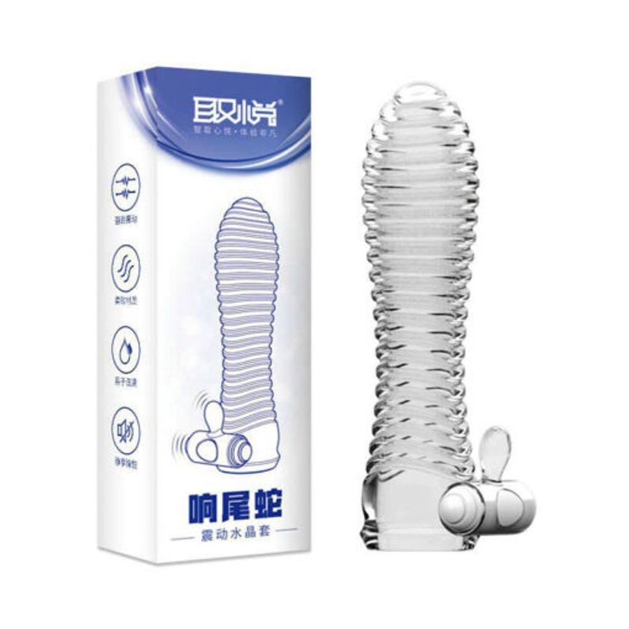 Bao Cao Su Đôn Aichao Rung Rattlesnake Xanh 330994