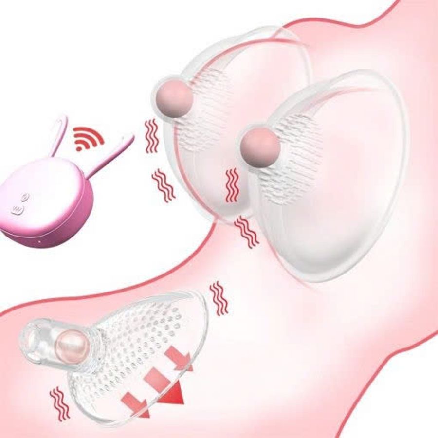 Máy Massage Ngực Điều Khiển Từ Xa 10 Chế Độ Rung Cực Mạnh