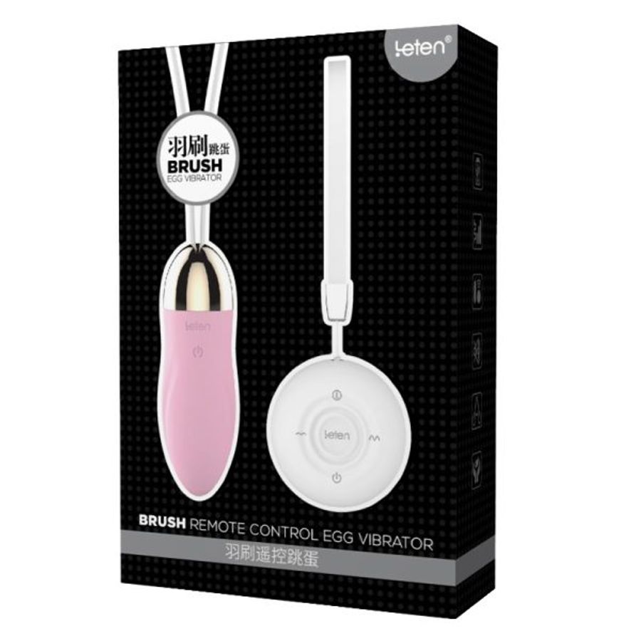 Trứng Rung Leten Brush Cao Cấp Massage Điều Khiển Từ Xa Không Dây Sạc USB