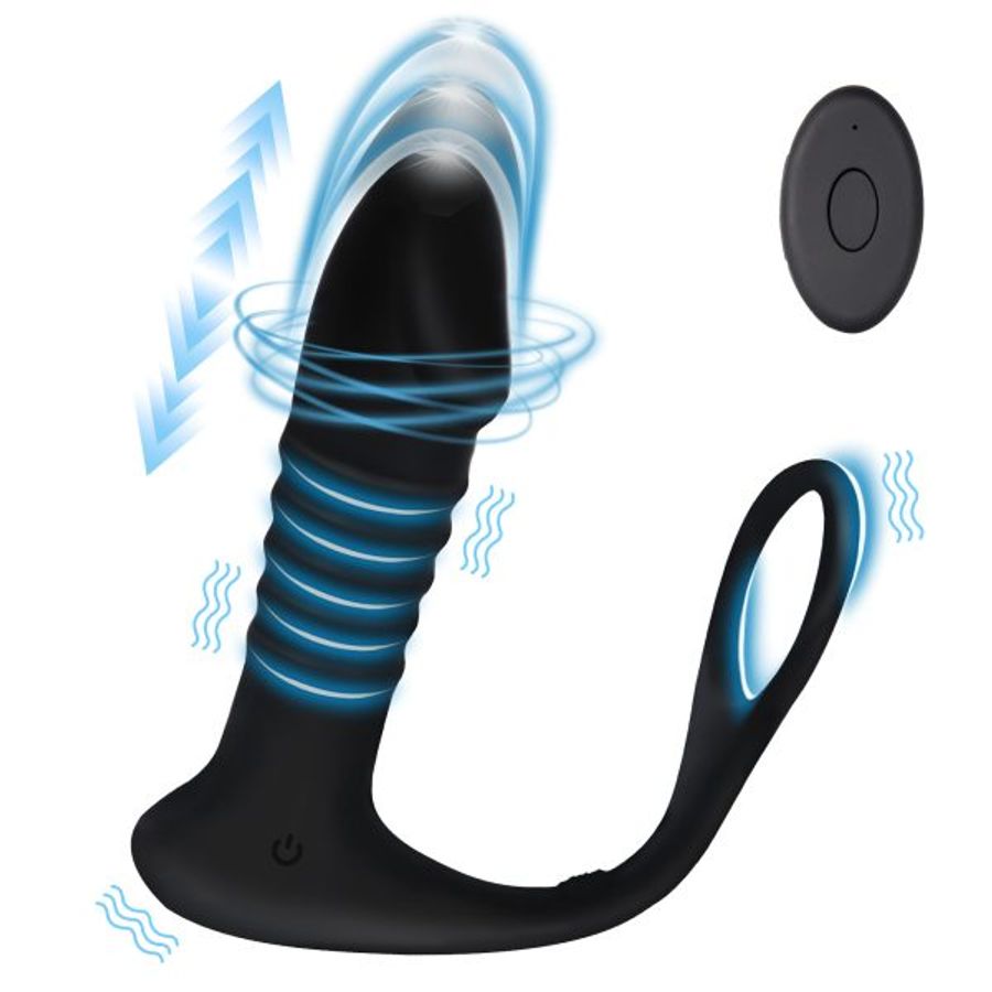 Dụng Cụ Kích Thích Hậu Môn Fighter – 10 Chế Độ Rung Và 3 Chế Độ Thụt Siêu Phê