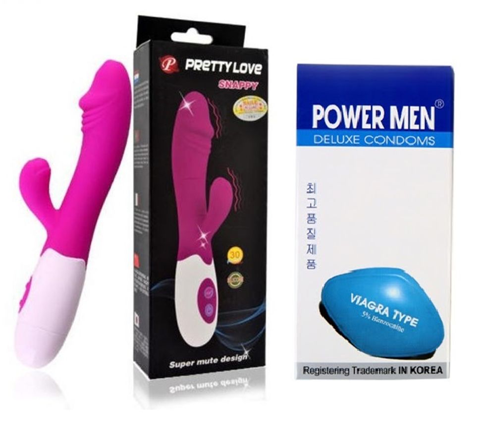 bao cao su powermen tặng máy masage Pretty Love Gene 10 chế độ rung