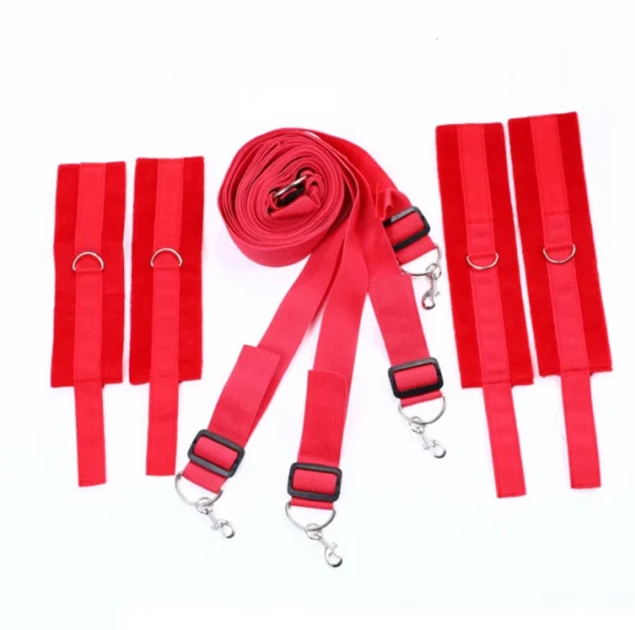 Bộ Trói Tay Chân Bondage Co Dãn Tốt Chất Liệu Siêu Mềm Mịn