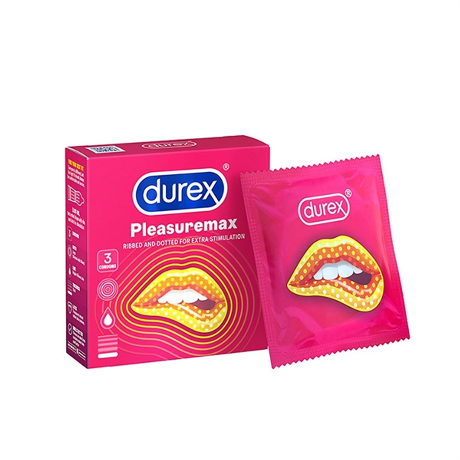 Bao cao su Durex Pleasuremax 3s