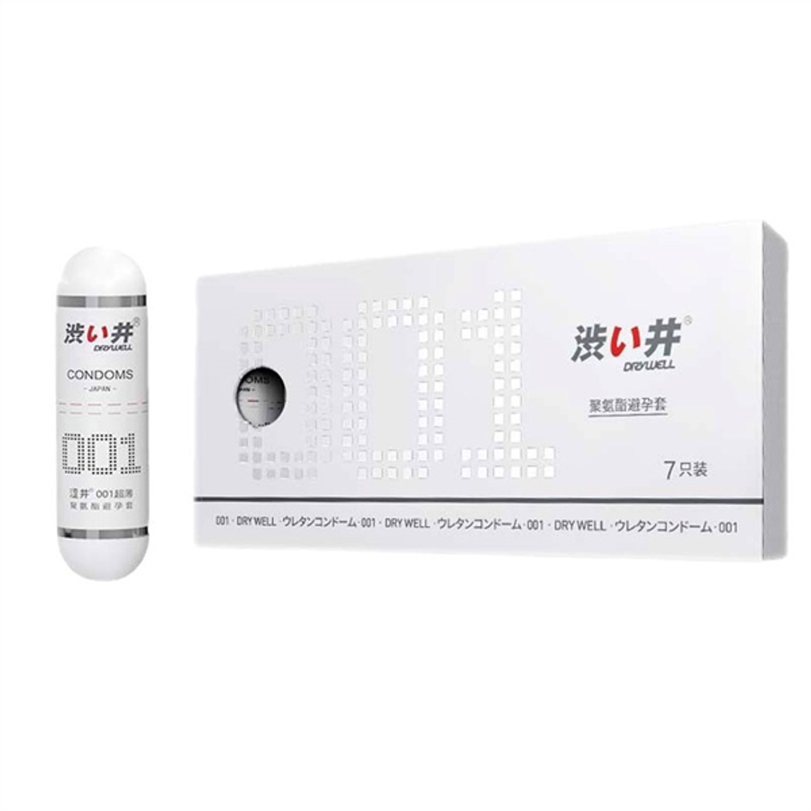 Bao cao su siêu mỏng DryWell Ultra Thin 001 7 chiếc tiêu chuẩn Nhật Bản giá rẻ tiết kiệm: