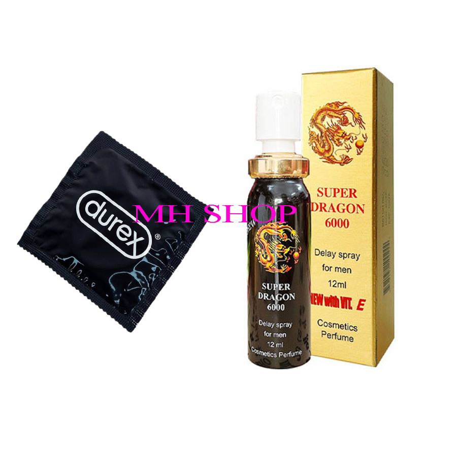 Combo kéo dài cao cấp bcs durex 1 chiếc perfoma tặng kèm lọ xịt đức sp dragon 670202