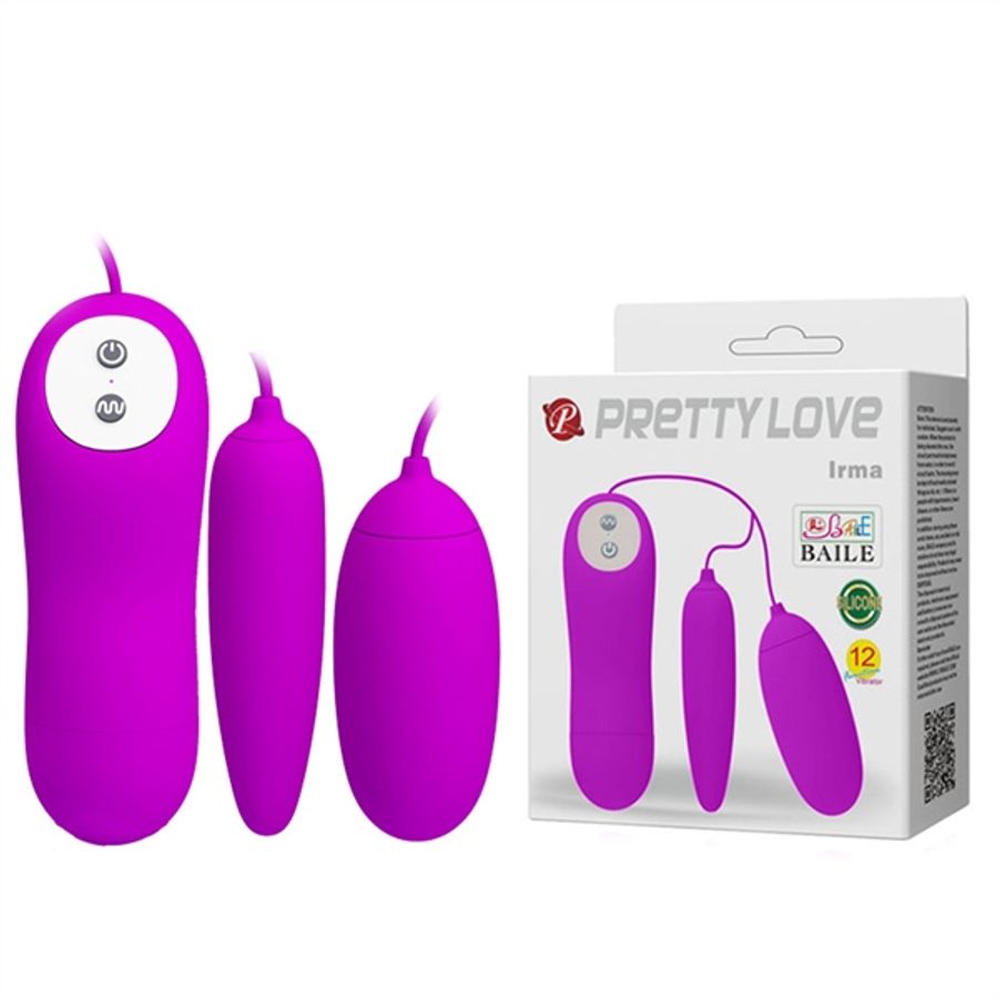 Trứng rung Pretty Love Irma 2 đầu tăng khoái cảm 