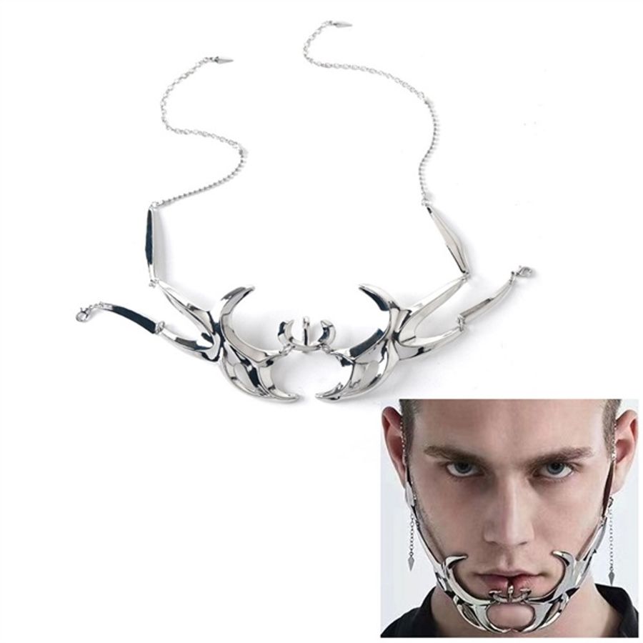 Đồ Chơi BDSM Bạo Dâm Mặt Nạ Inox Cyberpunk