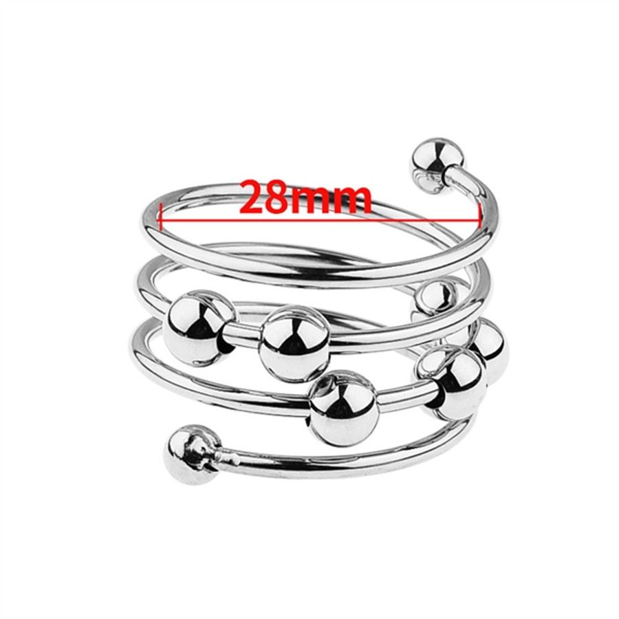  Đồ Chơi BDSM Bạo Dâm Vòng Bi Inox Xoắn Ốc